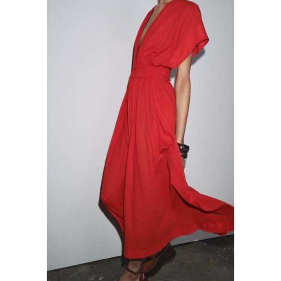 ZARA ZW COLLECTION MIDI DARTED DRESS - Picture 6 of 8